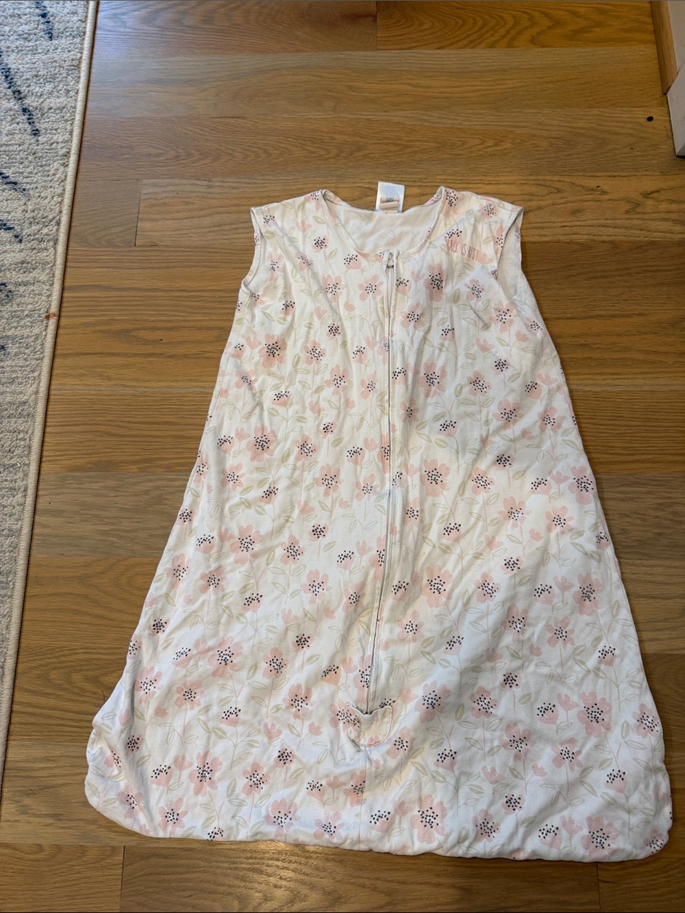 Halo Sleeveless Pink Floral Sleep Sack XL
